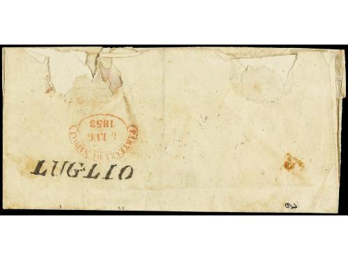 ✉ ITALIA ANTIGUOS ESTADOS: DOS SICILIAS - NAPOLES. 1858. AVE
