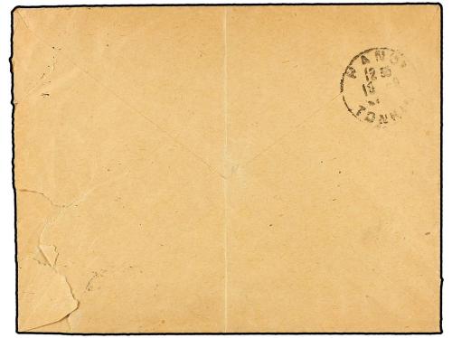 ✉ INDOCHINA. Yv. 90. 1920. Envelope (vertical fold) written 