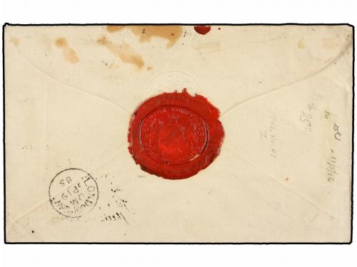 ✉ HAITI. Sc. 13. 1885. PORT AU PRINCE a LONDON. 20 cts. cast