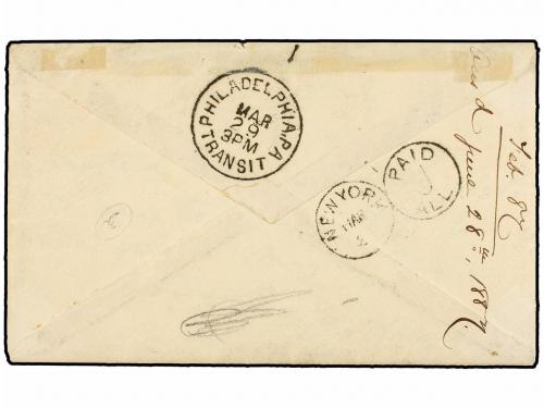 ✉ HAITI. Sc. 20 (2). 1887. PORT AU PRINCE a DELAWARE (Usa). 