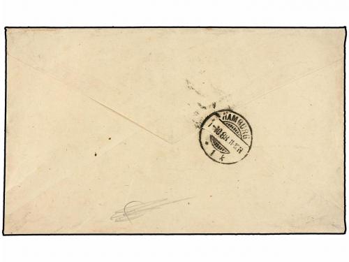 ✉ HAITI. Sc. 13 (2), 24 (2). 1888. LES CAYES a HAMBURGO (Ale