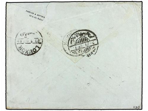 ✉ AFRICA ORIENTAL BRITANICA. 1902. NAIROBI to LONDON. 1 anna