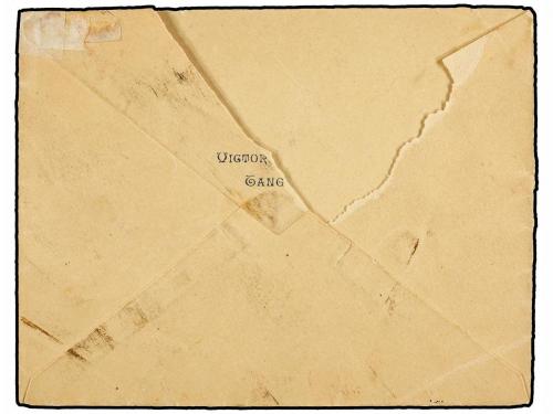 ✉ MARRUECOS: CORREO LOCAL. Yv. 123. 1893. TANGER a FEZ. 15 c