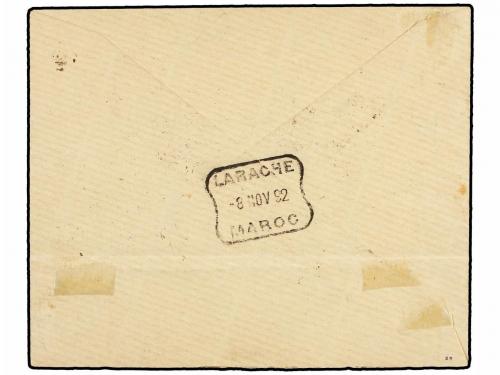 ✉ MARRUECOS: CORREO LOCAL. Yv. 121/25. 1892. TANGER a LARACH