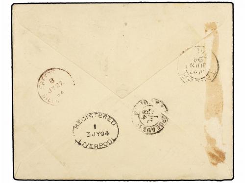 ¿ MARRUECOS: CORREO LOCAL. Yv. 47, 49. 1893. MAZAGÁN a FREET