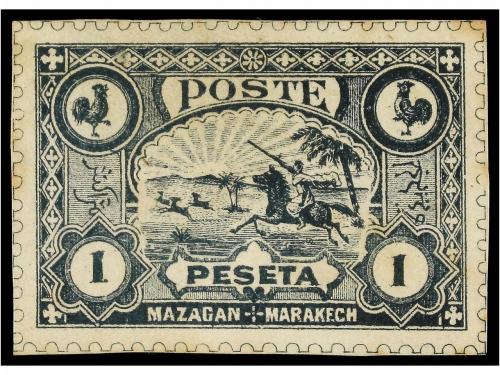 (*) MARRUECOS: CORREO LOCAL. Yv. 62/68. 1899. ENSAYOS DE COL