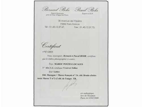 ✉ MARRUECOS: CORREO LOCAL. Yv. 62 (2). 1900. MARRAKECH a TAN