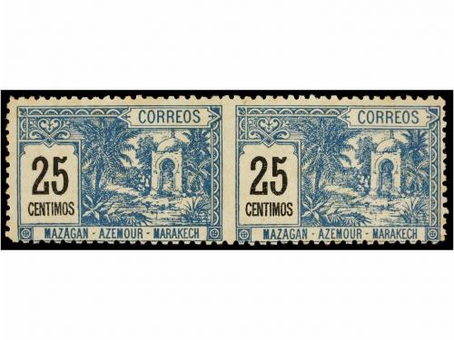 (*) MARRUECOS: CORREO LOCAL. Yv. 38, 41a, 42a, 43a. 10 cts.,
