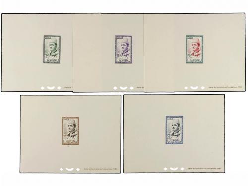 MARRUECOS. Yv. 13/18. ZONA NORTE. Juego de seis PRUEBAS DE L