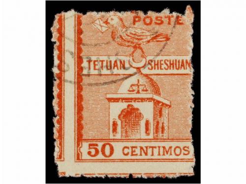 ° MARRUECOS: CORREO LOCAL. Yv. 150. 50 cts. rojo, mat. SHESH
