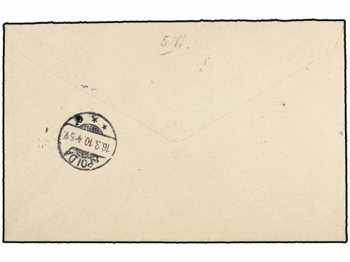 ¿ MARRUECOS FRANCES. Yv. 17, 20/23. 1910. TANGER a ALEMANIA.