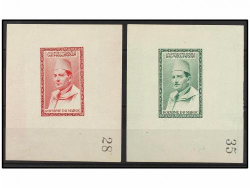 * MARRUECOS FRANCES. Ed. 362. 1956. MOHAMED V. Pruebas en co