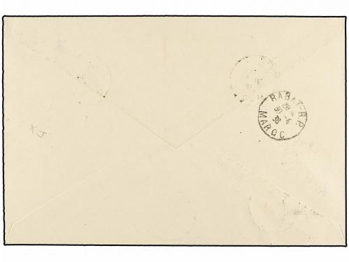✉ MARRUECOS FRANCES. Yv. 153/60 + A41/42. 1938. SALE a RABAT