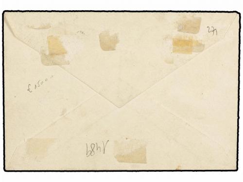 ✉ MARRUECOS FRANCES. Yv. 18, 19. 1903. TANGER. Circulada con