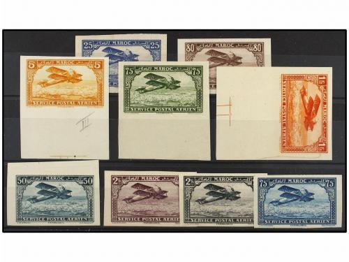 **/*/(*) MARRUECOS FRANCES. Yv. 1a, 2b, 3b, 4a, 5b, 6a, 7c, 