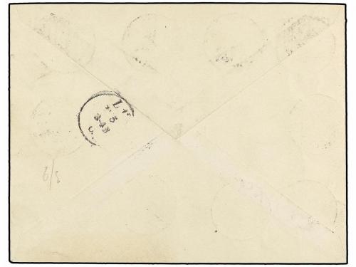 ✉ MARRUECOS ALEMAN. Mi. 7 (5), 8 (3), 9 (2). 1902. ALKASAR a