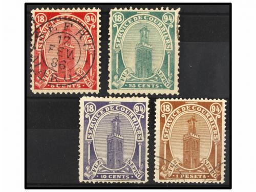 ° MARRUECOS: CORREO LOCAL. Yv. 32a, 34a, 33a, 36a. 5 cents. 