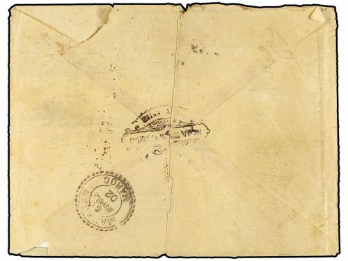 ✉ MARRUECOS: CORREO LOCAL. Yv. 63. 1902. MARRAKECH a MAZAGÁN