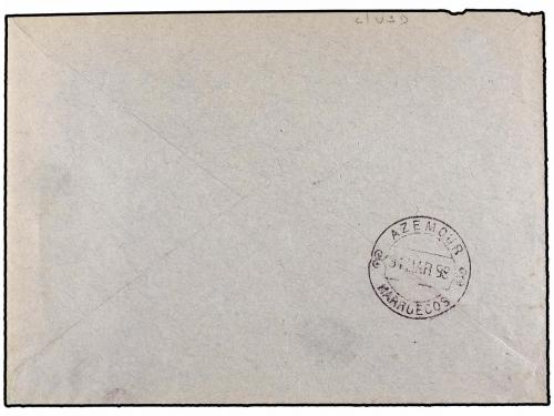✉ MARRUECOS: CORREO LOCAL. Yv. 43. 1899. MARRAKECH a MAZAGÁN