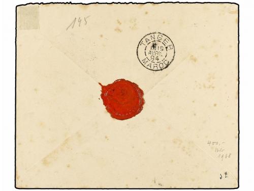 MARRUECOS: CORREO LOCAL. 1894. MARRAKECH a TANGER. Circulado