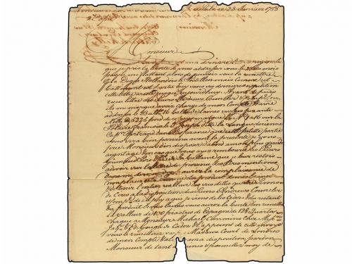 ✉ MARRUECOS FRANCES. 1755. SALÉ (Marruecos) a MARSELLA. Cart