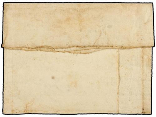 ¿ MARRUECOS FRANCES. 1763. Envuelta con parte del texto fech