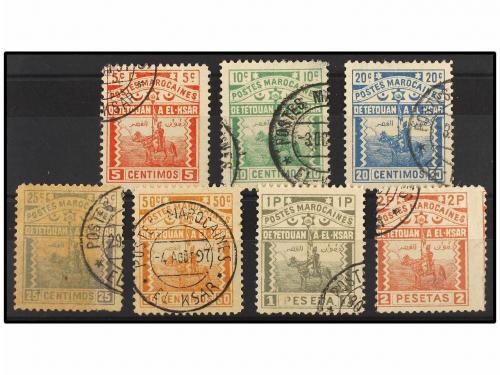 ° MARRUECOS: CORREO LOCAL. Yv. 154/60. SERIE COMPLETA, muy b