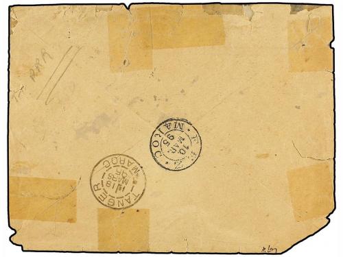 ✉ MARRUECOS: CORREO LOCAL. Yv. 32, 33. 1895. SEFRO a PARÍS. 