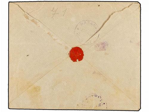 ✉ MARRUECOS: CORREO LOCAL. Yv. 54, 55. 1898. MARRAKECH a MAZ