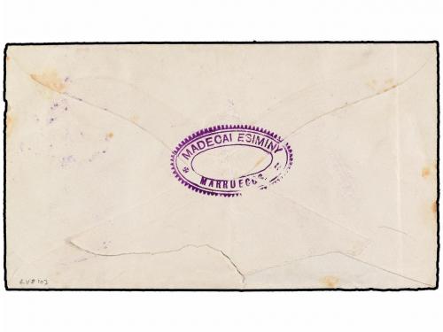 ✉ MARRUECOS: CORREO LOCAL. Yv. 47. 1893. MARRAKECH a MAZAGÁN