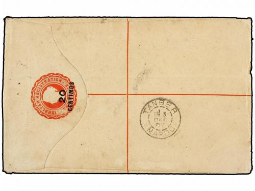 ✉ MARRUECOS FRANCES. Yv. 2 (2), 3 (3). 1897. RABAT a TANGER.