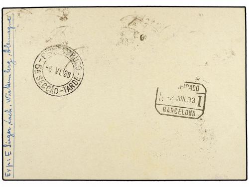 ✉ ZEPPELIN. 1930. MOROCCO. CASABLANCA to RECIFE (Brazil). Po