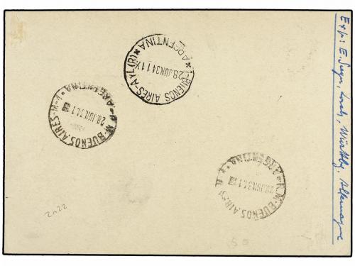 ¿ ZEPPELIN. 1933. MOROCCO. CASABLANCA to BUENOS AIRES. Postc