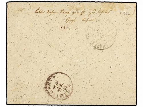 ✉ MARRUECOS INGLES. 1891. TANGIER to GERMANY. Cover franked 