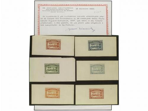 MARRUECOS: CORREO LOCAL. PRUEBAS DE PUNZÓN. 20 cts. en color