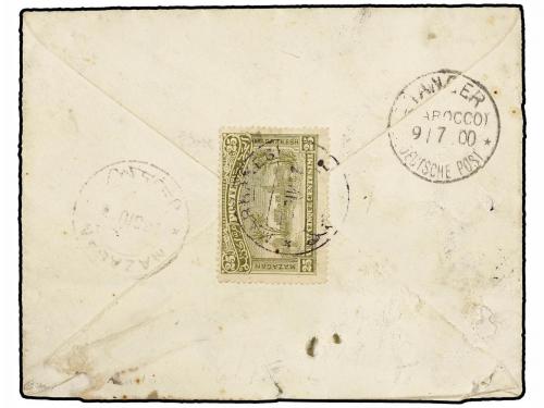¿ MARRUECOS: CORREO LOCAL. Yv. 54. 1900. MARRAKECH a TANGER.