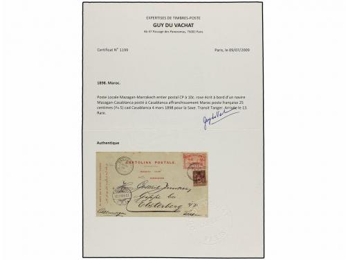 ¿ MARRUECOS: CORREO LOCAL. 1898. CASABLANCA a ALEMANIA. Ente