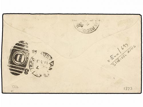 ✉ COOK. Sg. 6/10. 1896. COOK to SAN FRANCISCO (Usa). Envelop