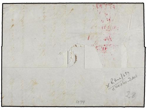 ✉ LEVANTE: CORREO AUSTRIACO. 1864. SMYRNA to NEW YORK. Folde