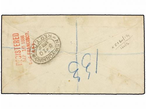 ✉ BORNEO. Sg. 6, 7, 25, 28, 34, 35. 1888. SANDAKAN to SAN FR