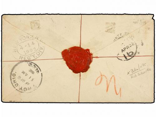 ¿ GAMBIA. Sg. 33. 1902. GAMBIA to OHIO (U.S.A.). Envelope fr