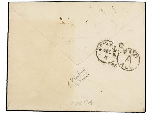 ✉ BARBADOS. Sg. 89, 91, 93. 1885. BARBADOS to U.S.A. 1/2 d. 