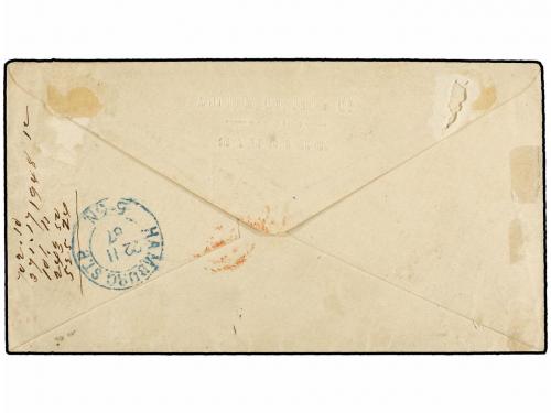 ✉ ALEMANIA ANTIGUOS ESTADOS: HAMBURGO. Mi. 15 (2). 1867. HAM