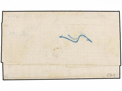 ✉ PANAMA. 1876. PARÍS a VENEZUELA. Carta completa con franqu