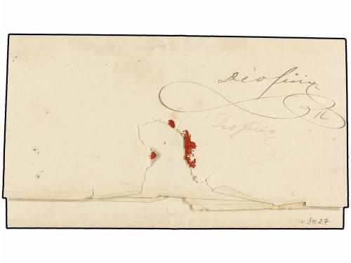 ✉ PANAMA. 1846 (11 Agosto). PANAMÁ a SAN CARLOS. Carta compl