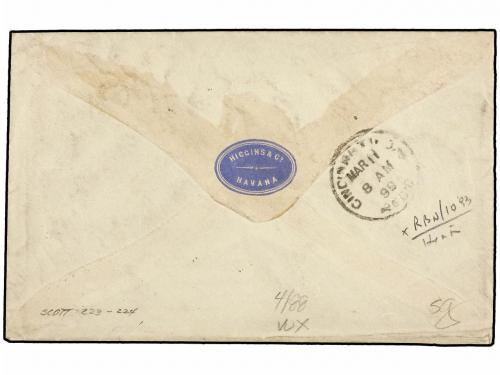 ✉ CUBA: OCUPACION ESTADOS UNIDOS. Sc. 223, 224. 1899. HABANA