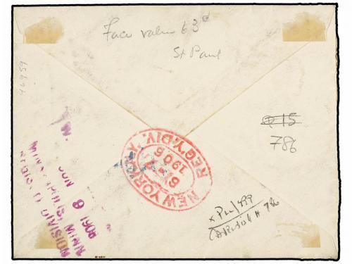 ✉ HAITI. Sc. 110, 111, 119. 1906. PORT AU PRINCE a U.S.A. Ci