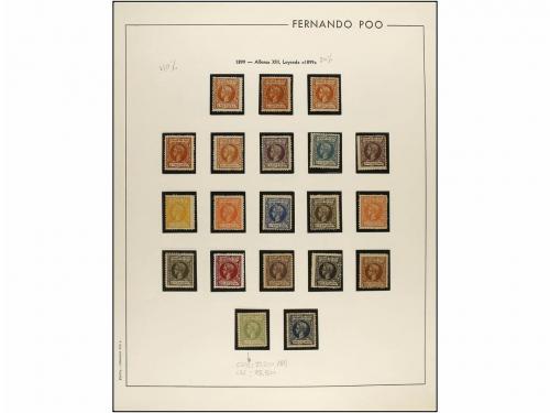 LOTES y COLECCIONES. COLONIAS ESPAÑOLAS. Colección en hojas 