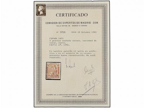 * ESPAÑA. Ed. 130, 132, 134/35 y 139. Conjunto de sellos en 