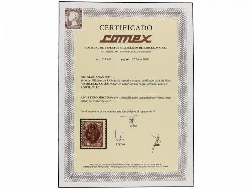 (*) COLONIAS ESPAÑOLAS: MARIANAS. Ed. 5. 8 ctvos. castaño. M